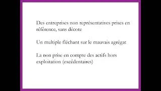 Miniature : Valorisation des entreprises: les pièges à éviter dans la méthode des multiples