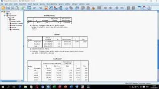 Miniature : Réaliser une régression linéaire à partir du logiciel SPSS
