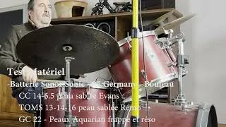 Miniature : Test Matériel Cymbales Istanbul Micro T-bone Batterie Sonor Sonic