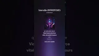 Miniature : Intervalles (ROSHDYSME5) - Yann Roshdy