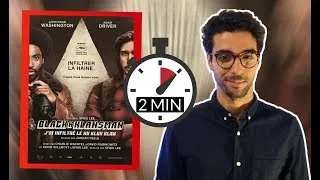 Miniature : BlacKkKlansman - critique en 2min