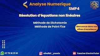 Miniature : Numerique SMP4: Méthode de Dichotomie & Point fixe.