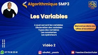 Miniature : Algorithmique SMP3: Les Variables Partie 1