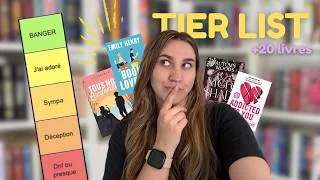 Miniature : On CLASSE toutes mes lectures depuis le début de l'année ✨📖 | TIER LIST