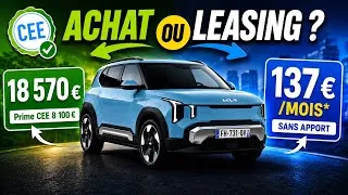 Miniature : Kia EV2 dès 137 €/mois : j’ai vérifié toutes les offres et les aides !