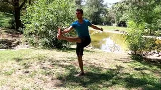 Miniature : Postures équilibre. Le Roux Nicolas, professeur de yoga A-corps
