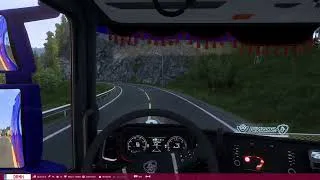Miniature : ets 2 je vais prevu le virage  mais pas le camion
