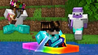 Miniature : Minecraft Manhunt mais les Bateaux sont OP (Avec Wyktaur & Axyo)