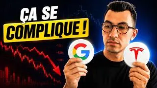 Miniature : Google & Tesla CHUTENT après leurs Résultats… J’ACHÈTE ou je VENDS ?
