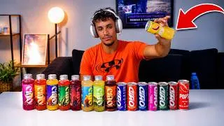 Miniature : JE TESTE LES BOISSONS DES YOUTUBEURS ! 🧃 (Squeezie, FastGoodCuisine...)