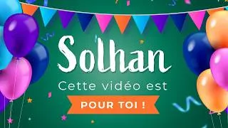 Miniature : Joyeux anniversaire Solhan ! 🎉🐱 Tous mes vœux d'anniversaire rien que pour toi !
