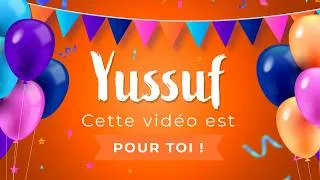 Miniature : Joyeux anniversaire Yussuf ! 🎉🐱 Tous mes vœux d'anniversaire rien que pour toi !