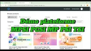 Miniature : Démo plateforme MPSI PCSI MP PSI TSI : Guide d'utilisation