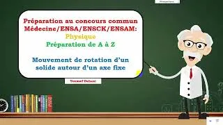 Miniature : Préparation 2025: Extrait résumé de cours Mouvement de rotation d’un solide autour d’un axe fixe