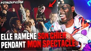 Miniature : elle RAMENE son CHIEN à mon SPECTACLE 🐶( il aboie quand c'est drole 🤣) STANDUP VLOG 6