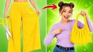 Miniature : ♻️ Transformez Vos Vieux Vêtements en Créations Incroyables ✂️👖✨ Accessoires faits maison par Yowza