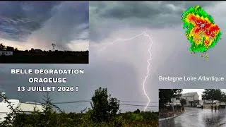 Miniature : DÉGRADATION ORAGEUSE ÉLECTRIQUE PROGRESSIVE ! 🌩️ ( C'était beau ! )