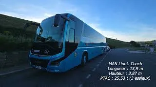 Miniature : Conduite Commentée en MAN Lion's Coach - De Palmas d'Aveyron à Rieupeyroux