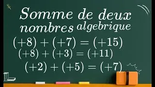 Miniature : Somme soustraction et multiplication des nombres algebriques