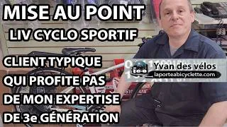 Miniature : Mise au point vélo LIV route cyclo sportif & opinions du technicien