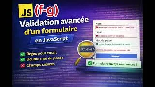 Miniature : 🎯 "Validation avancée d’un formulaire en JavaScript (RegEx + confirmation mot de passe) 🔥"(f-g)