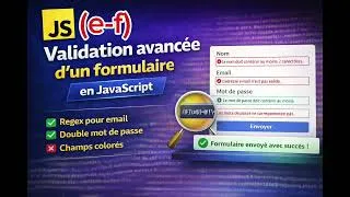 Miniature : 🎯 "Validation avancée d’un formulaire en JavaScript (RegEx + confirmation mot de passe) 🔥" (e-f)