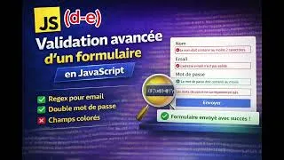 Miniature : 🎯 "Validation avancée d’un formulaire en JavaScript (RegEx + confirmation mot de passe) 🔥" (d-e)