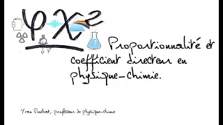 Miniature : proportionnalité et coefficient directeur en physique chimie