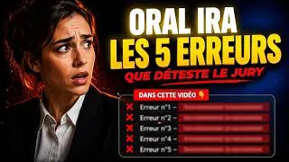 Miniature : Oral IRA :  les 5 erreurs que déteste le jury (synthèse des rapports sur 2 ans) avec exemples