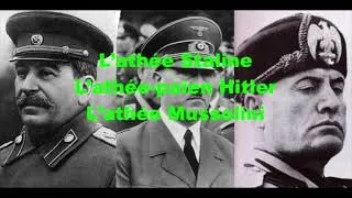 Miniature : Athéisme; responsable des pires guerres; christianisme de l’abolition universelle de l’esclavage