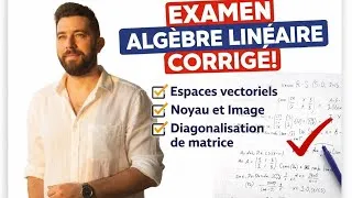 Miniature : Espaces vectoriels: Application linéaire et diagonalisation examen corrigé
