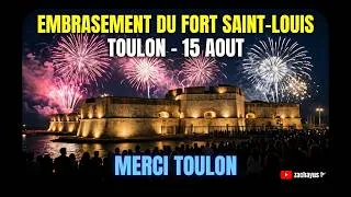 Miniature : Embrasement du Fort Saint-Louis - Toulon - Feu d'artifice du 15 Août 2025 | Merci Toulon!
