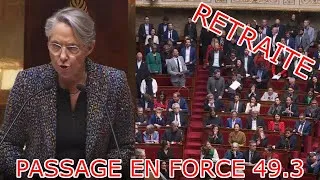 Miniature : Scandale à l'Assemblée - Passage en force 49.3, ministre hué - Réforme des retraites