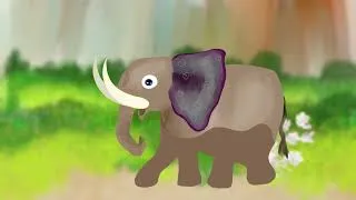 Miniature : Mougou, l’éléphant et le feu de forêt | Fable guérangué sur le courage et la responsabilité