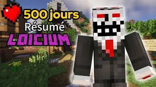 Miniature : J'ai dominé un Serveur pendant 500 jours / Résumé Loicium 📊 #minecraft #consept #500j @loicmar