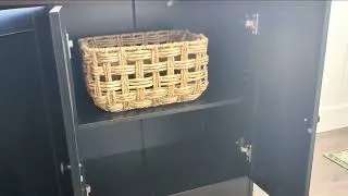 Miniature : Buffet noir Holzart avec rangement, meuble idéal pour vos besoins de rangement !