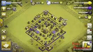 Miniature : Clash of clans attaquer dans le village de nuit