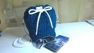 Miniature : TUTO FACILE CROCHET SAC FACILE POUR DÉBUTANT