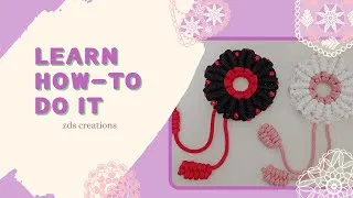 Miniature : piece macrame de decoration