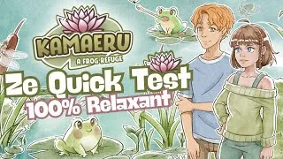 Miniature : Le jeu le plus RELAXANT du moment ? 🐸 Kamaeru : A Frog Refuge [Ze Quick Test]