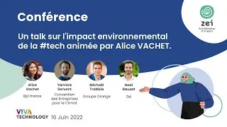 Miniature : Conférence VivaTech : Innovation technologique et sobriété face à l’urgence climatique