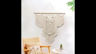 Miniature : Macramé mural géant de décoration