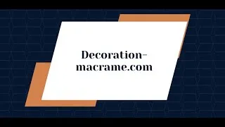 Miniature : décoration macramé
