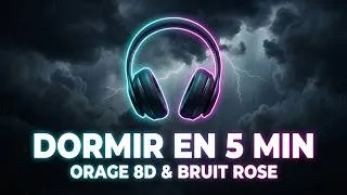 Miniature : Ondes Delta + Bruit Rose : L'Orage 8D Ultime pour l'Insomnie