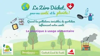 Miniature : Plastique alimentaire : quels risques pour la santé ? Microplastiques, perturbateurs endocriniens.