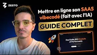 Miniature : Comment mettre en ligne son SAAS vibecodé (fait avec l’IA) ? GUIDE COMPLET