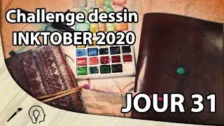 Miniature : Détente, dessin et aquarelle - Inktober 2020 Jour 31 [Tuto - Aquarelle]