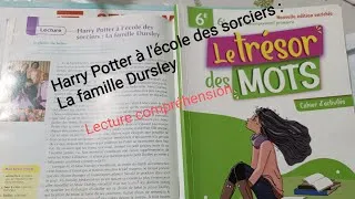 Miniature : Lecture  Harry Potter à l'école des sorciers :La famille Dursley page 160 Le trésor des mots 