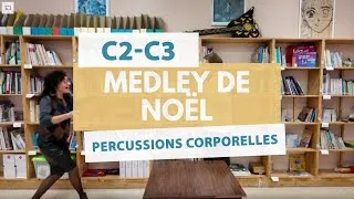 Miniature : Medley de Noël - version percussions corporelles cycle 2 cycle 3