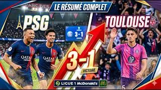 Miniature : PSG vs Toulouse 3 1 Highlights & All Goals • Dembélé brace 😱🔥 Ousmane Dembélé 2 Goal